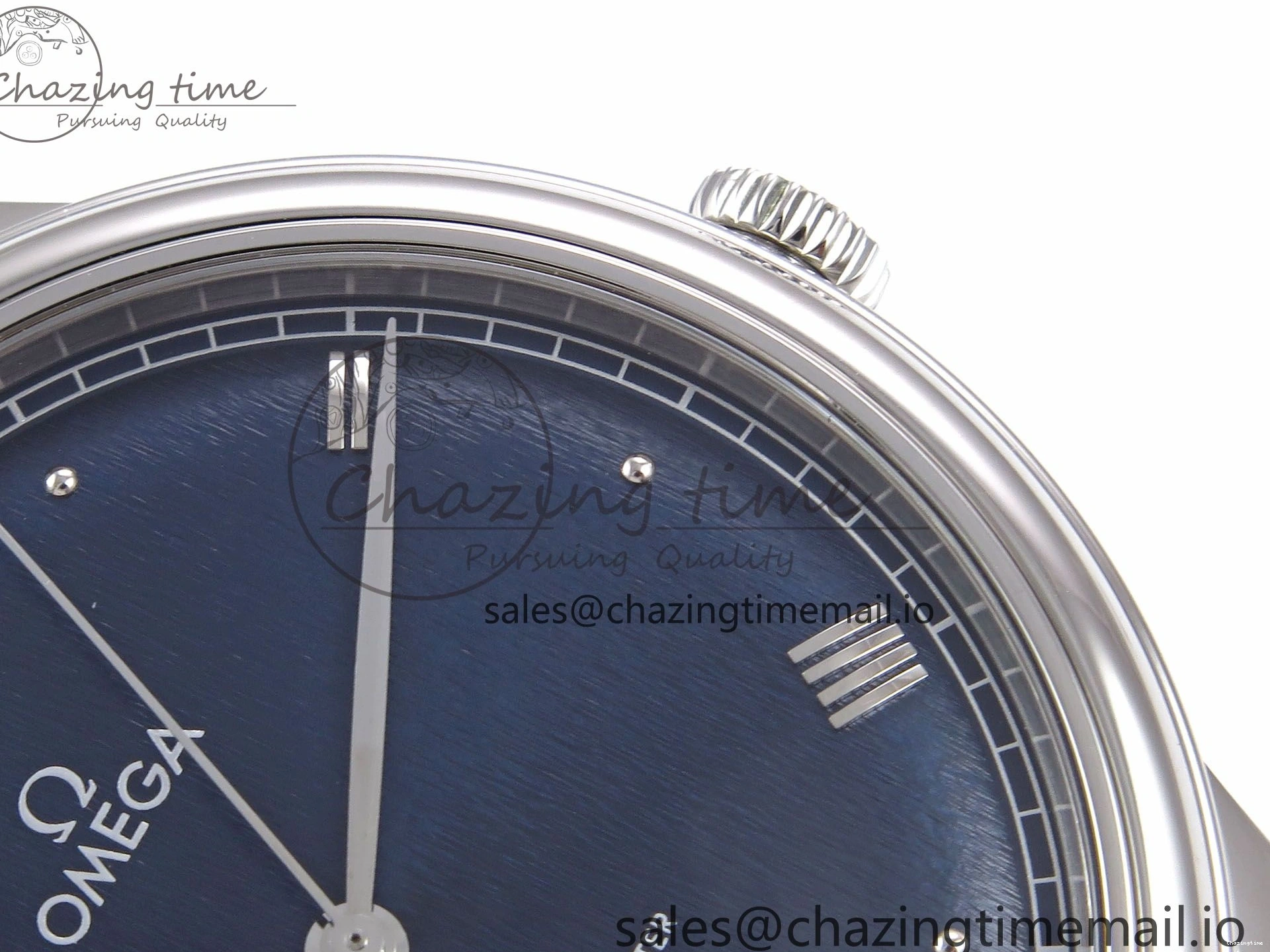 0225 Supportive De Ville Date SS VSF 1:1 Best Edition Blue Dial on SS Bracelet A 7700